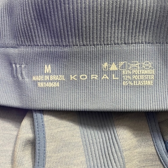 Koral Sculpt Flex High Neck Sports Bra Blue Combo size M NWT - Picture 4 of 4